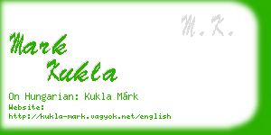 mark kukla business card