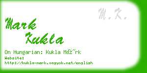 mark kukla business card